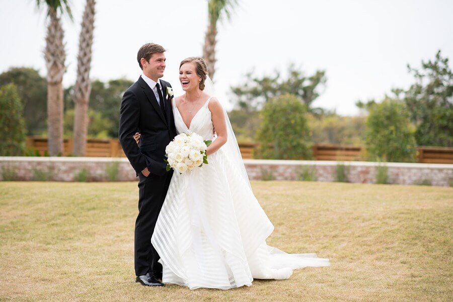 The pair spent the day smiling as they become husband and wife! 