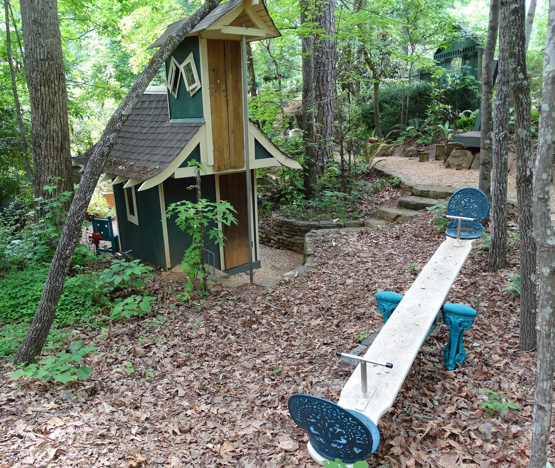 This whimsical wooded wonderland is for the kiddos!