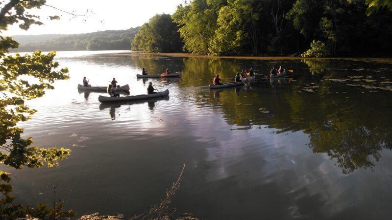 During the summer, take advantage of guided canoe trips! 