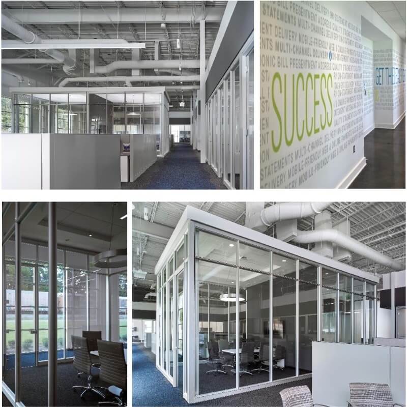 Glass box war rooms located in the open office make private conference space possible without sacrificing daylight and views. Image: Luker Photography Glass box war rooms located in the open office make private conference space possible without sacrificing daylight and views. Image: Luker Photography