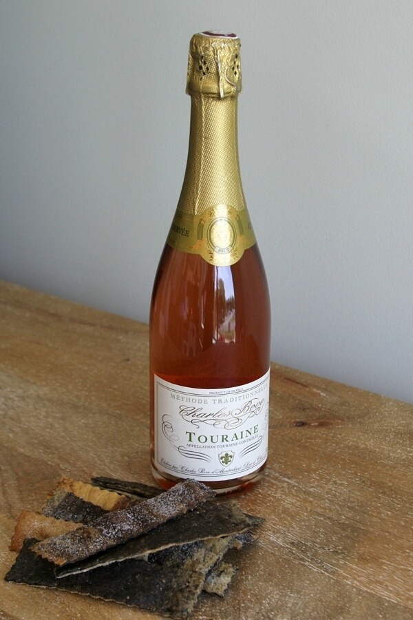 Sparkling rose, $22.99 and orange/chocolate swirl sweet flats, $6.49 at Harvest Wine Market Sparkling rose, $22.99 and orange/chocolate swirl sweet flats, $6.49 at Harvest Wine Market
