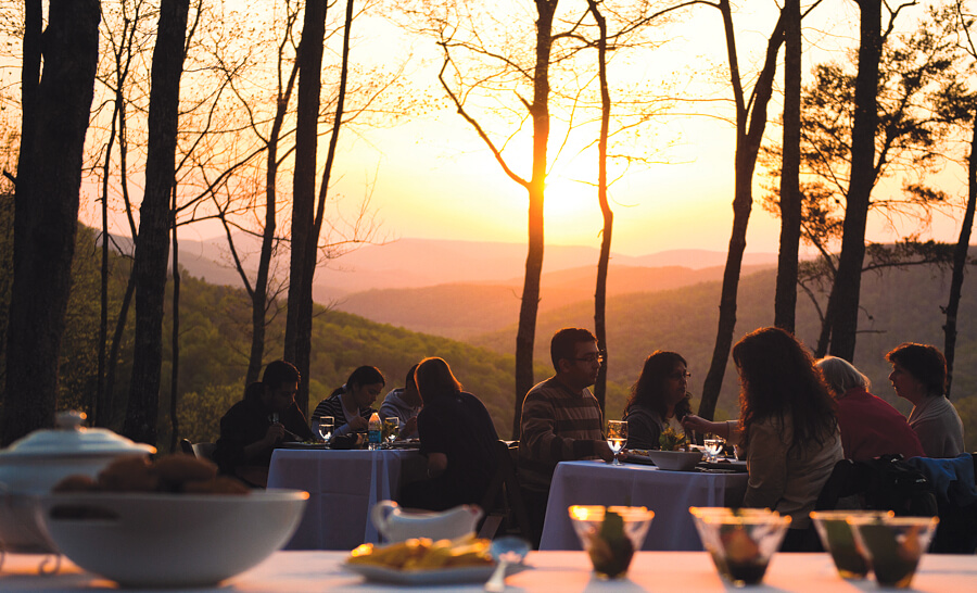 How's that for dining with a view!