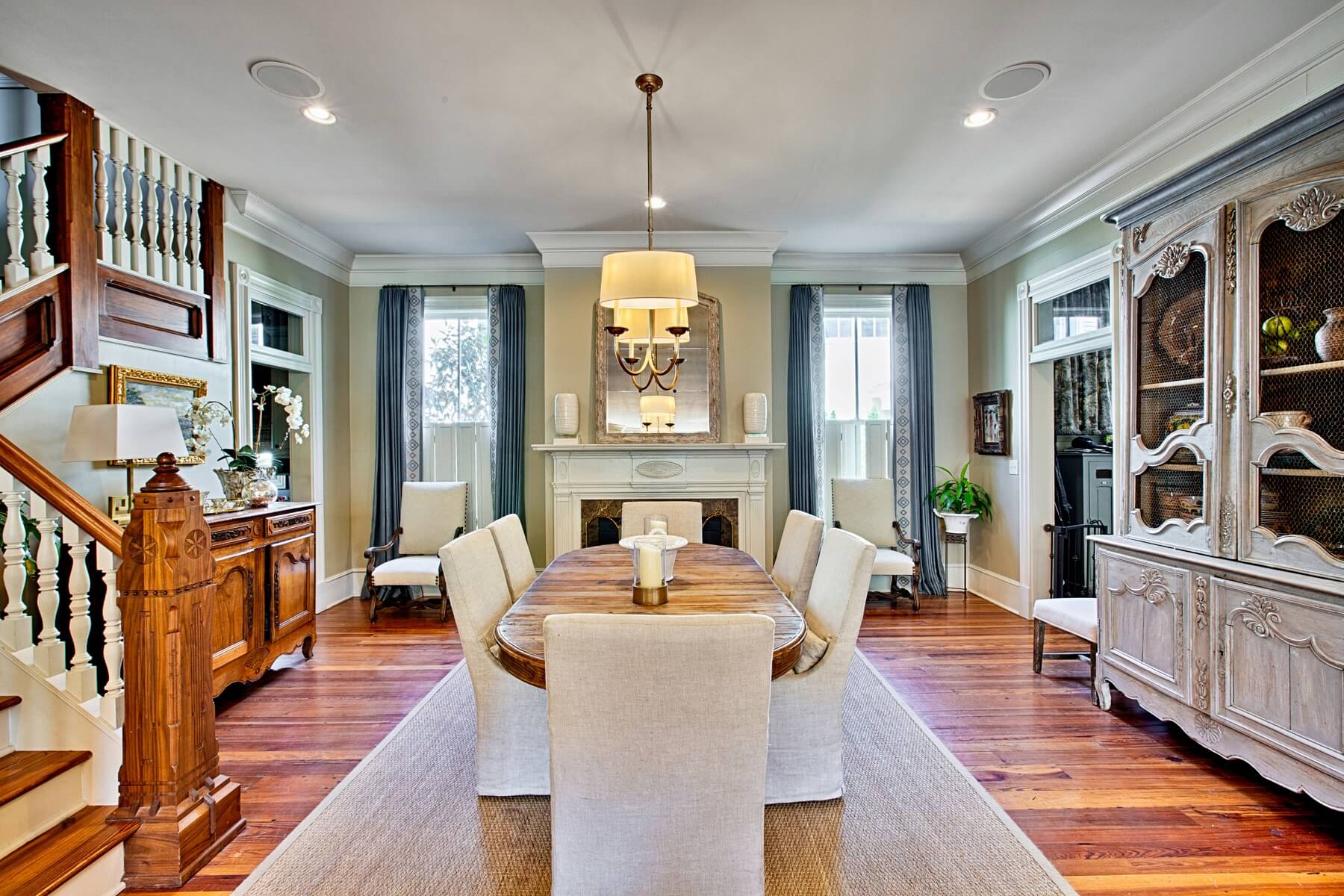 After: Warm, traditional elements mix with sleek touches for a lovely, collected look.