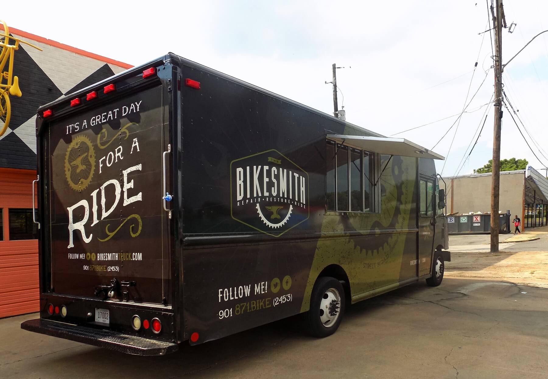 The Bikesmith's mobile repair truck The Bikesmith's mobile repair truck