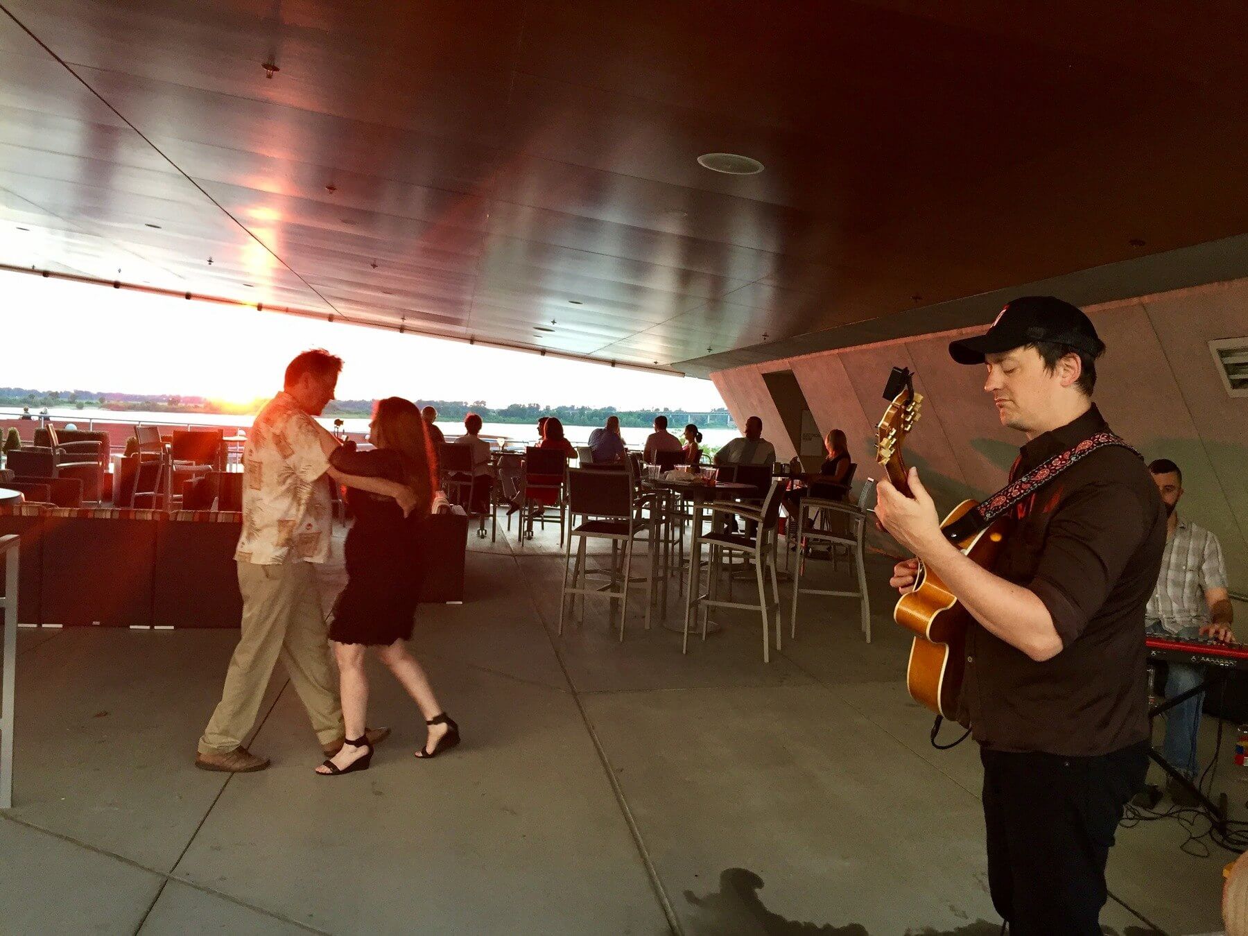 On the weekends, The Front Porch has live music out on the covered patio. Image: Majestic Hospitality Group