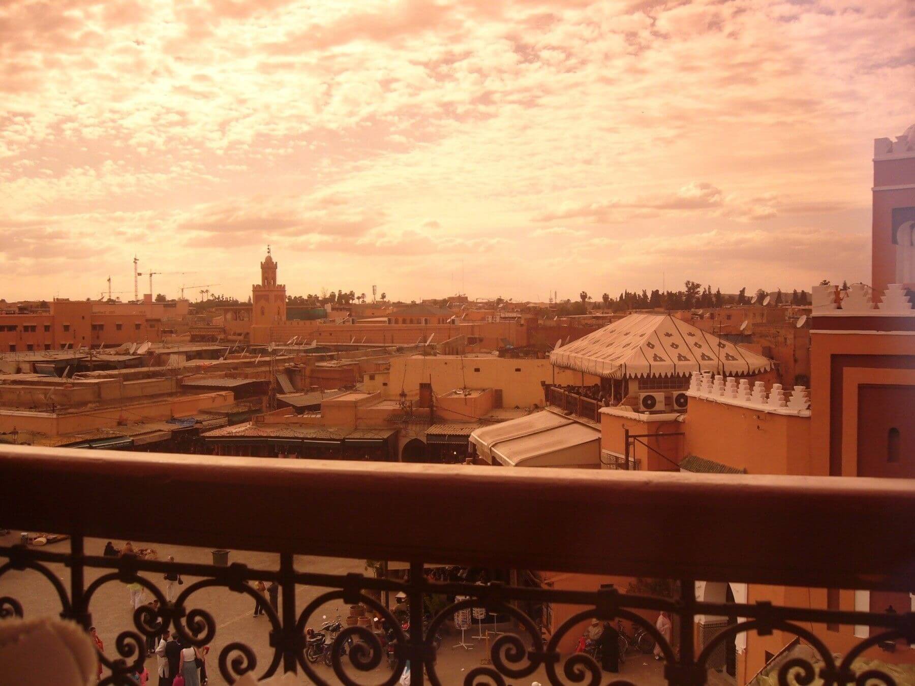 The sun sets over the beautiful city of Marrakesh. Image: Riyad El Cadi