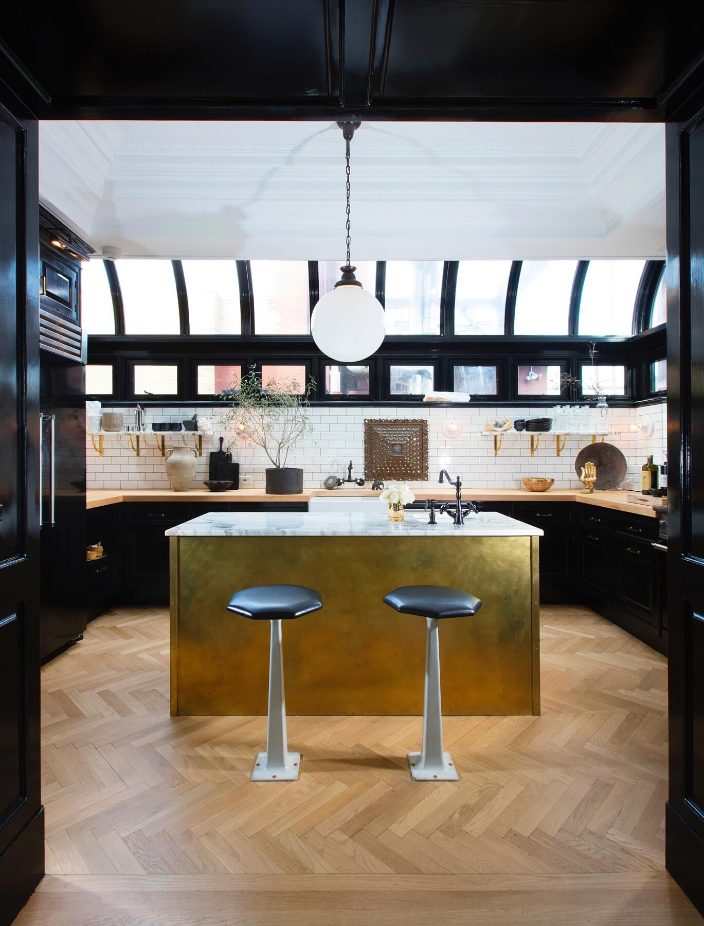 "The best interiors throughout history are the ones where someone did something deeply personal, they didn’t follow the rules, so to speak, and they are the iconic interiors now that we all look to for inspiration," says Nate. And his New York kitchen, pictured here, is certainly inspiring and expresses hid personal style.