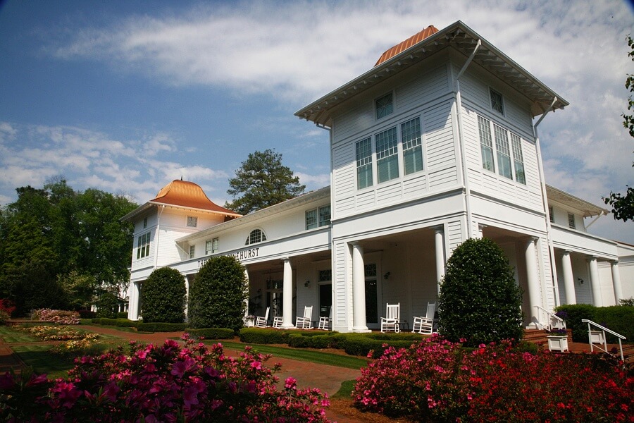 This impressive spa facility is separate from the main building.