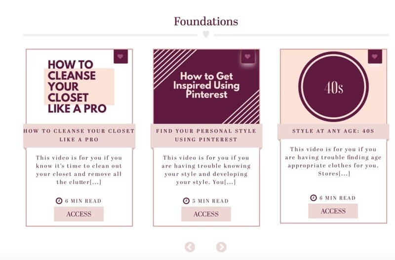 SYC Society members can work at their own speed as they experience their individual style journey through the Style Yourself Chic Society platform. Style Yourself Chic Society