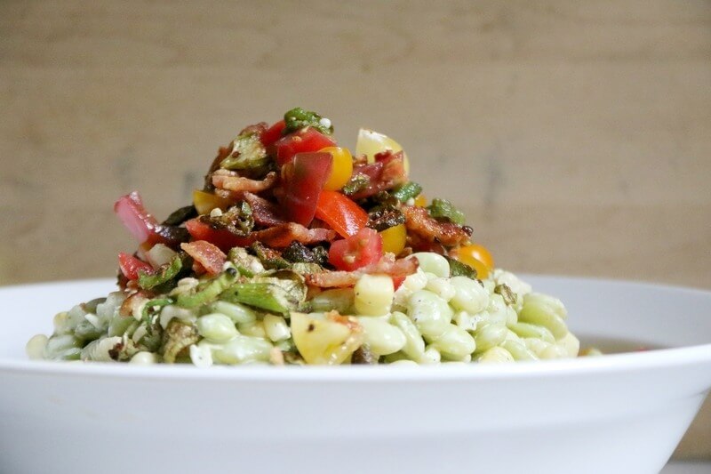 This butter bean & corn salad recipe is a perfect late summer dish!