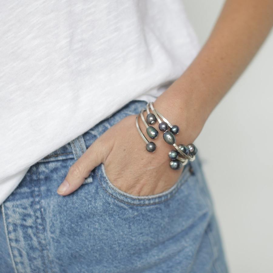 Dueling pearl cuff by Carden Avenue, $78 or $88, at SB Shop Dueling pearl cuff by Carden Avenue, $78 or $88, at SB Shop