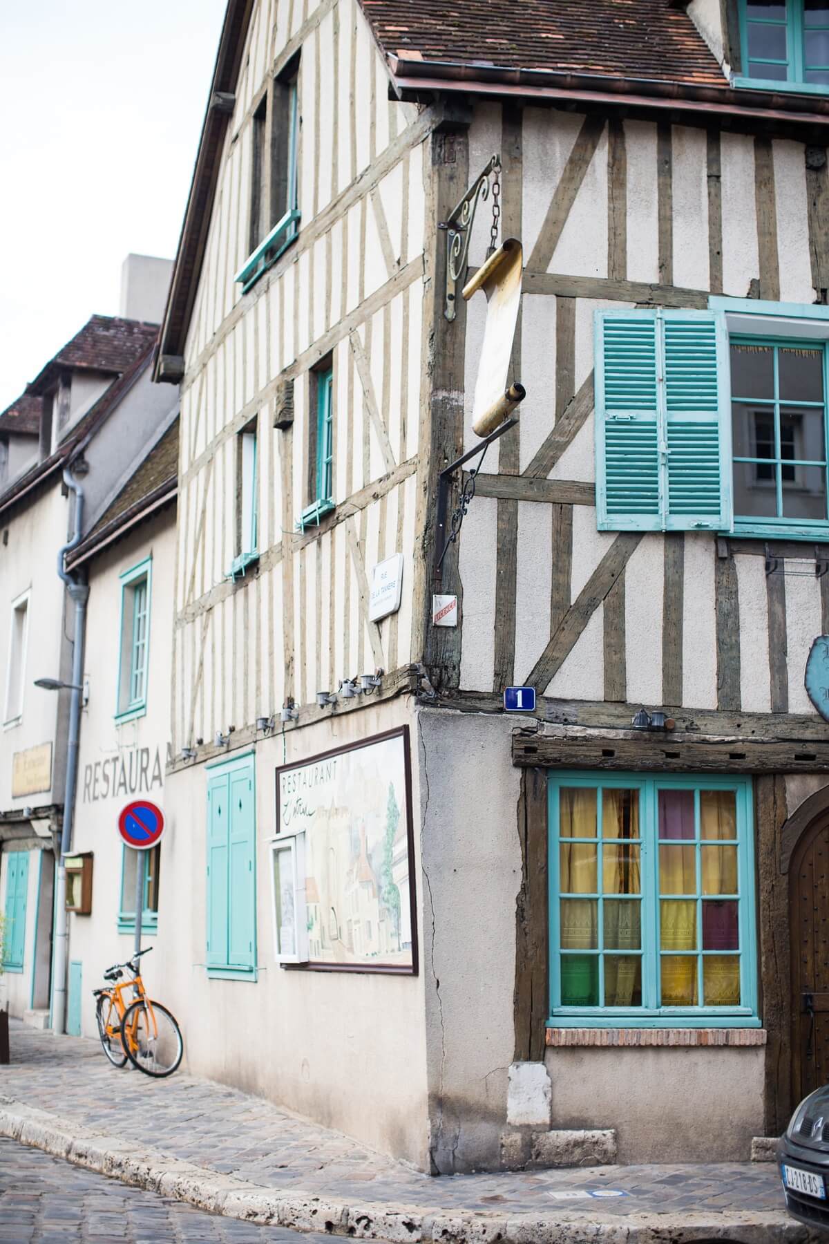 The beautiful French architecture evokes a sense of romanticism.
