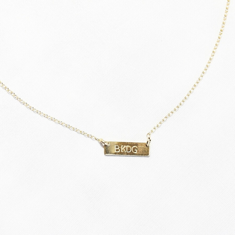 BKDG necklace, $54, at SB Shop BKDG necklace, $54, at SB Shop