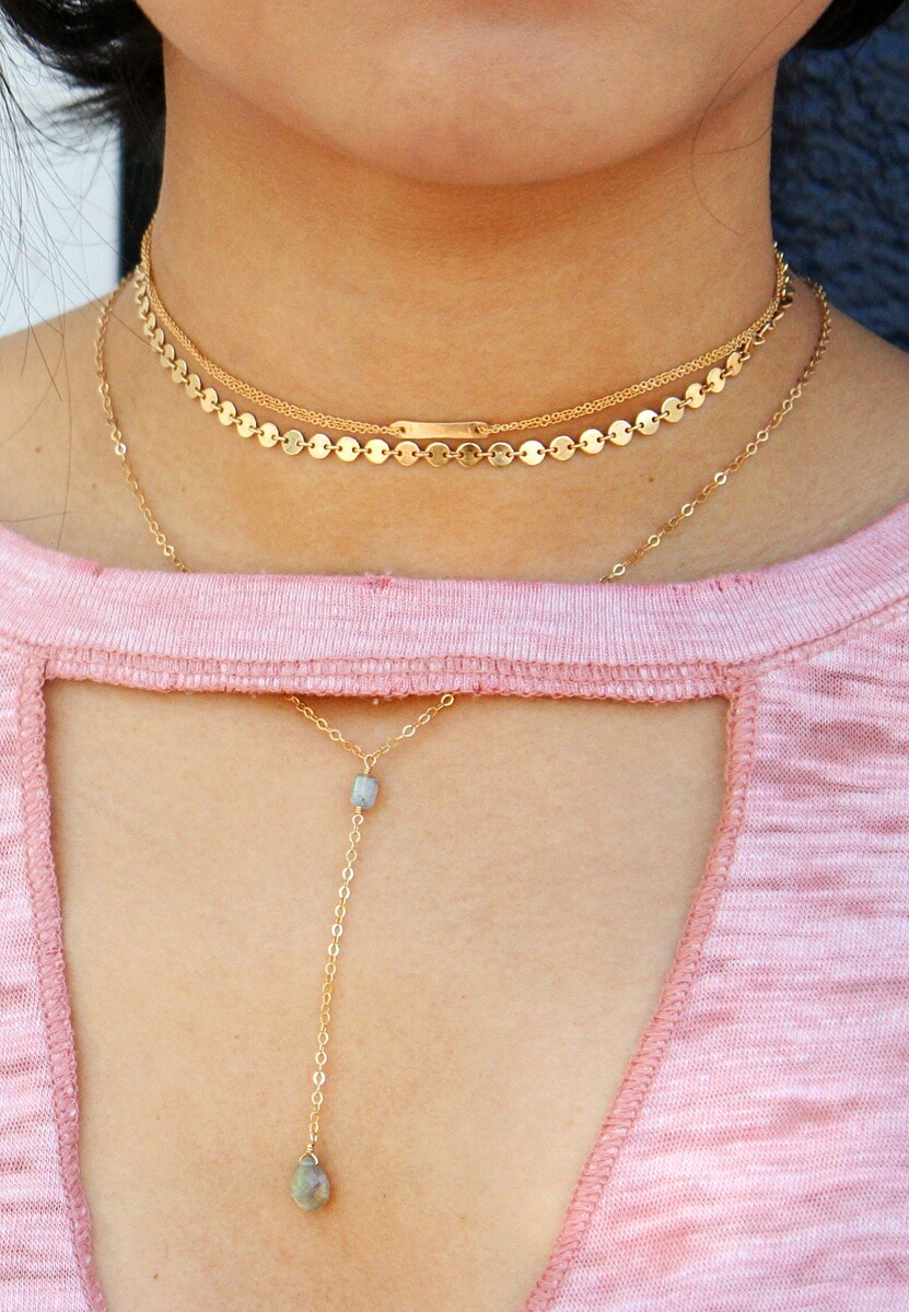 pairing necklaces with necklines