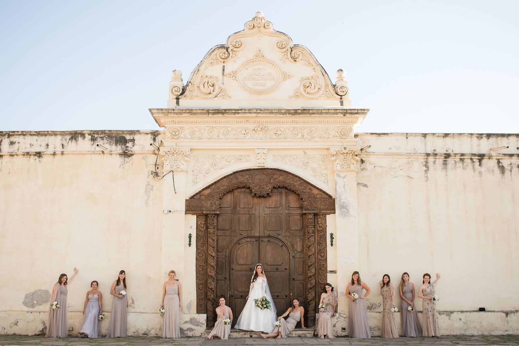 What a gorgeous group of bridesmaids! These ladies traveled from near and far to be with their beloved bride on her big day. Argentina Wedding