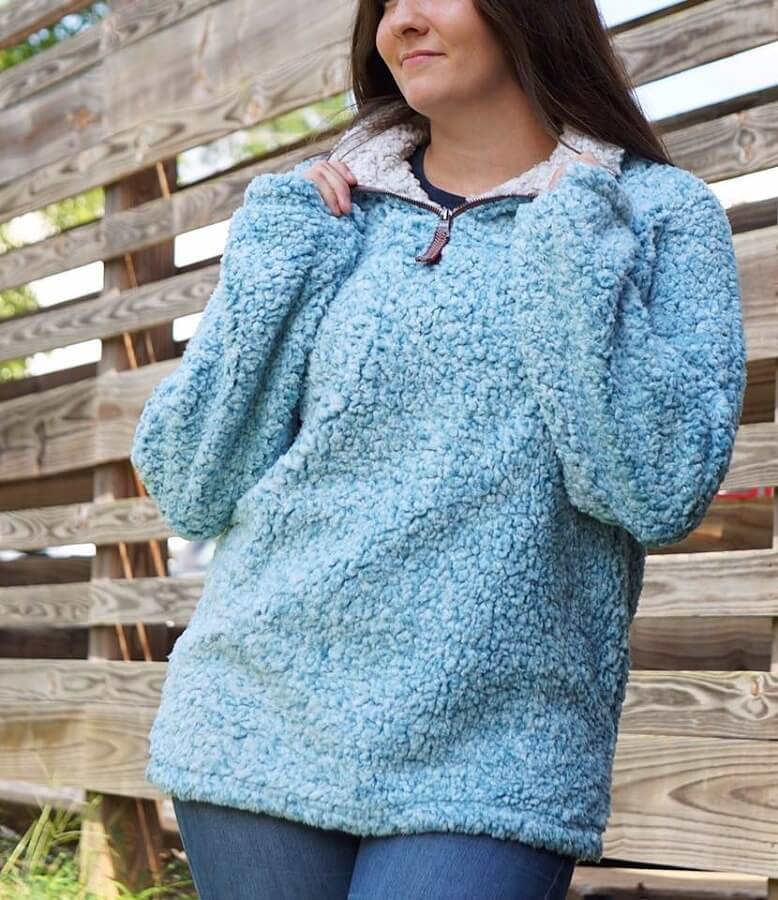 Stay warm this fall in a True Grit fleece pullover from Water + Oak Outdoor Co. Stay warm this fall in a True Grit fleece pullover from Water + Oak Outdoor Co.