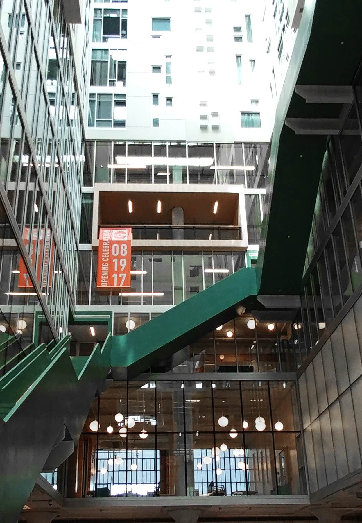 The West Atrium houses Church Health, among other dynamic businesses. Crosstown Concourse — The West Atrium houses Church Health, among other dynamic businesses.