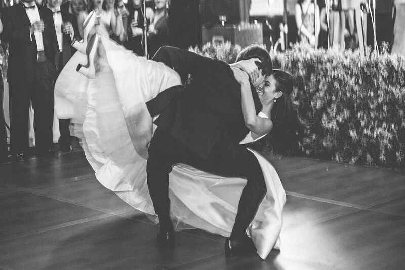 Hunter and Miller love to dance and didn’t feel the need to do any practicing before their first dance to “Proud Mary.” “We had done no practicing whatsoever, and about 30 seconds before we went in, Hunter said that he needed to check and make sure he could do something real fast, so he picked me up and threw me right to left and then underneath his legs,” Miller says.