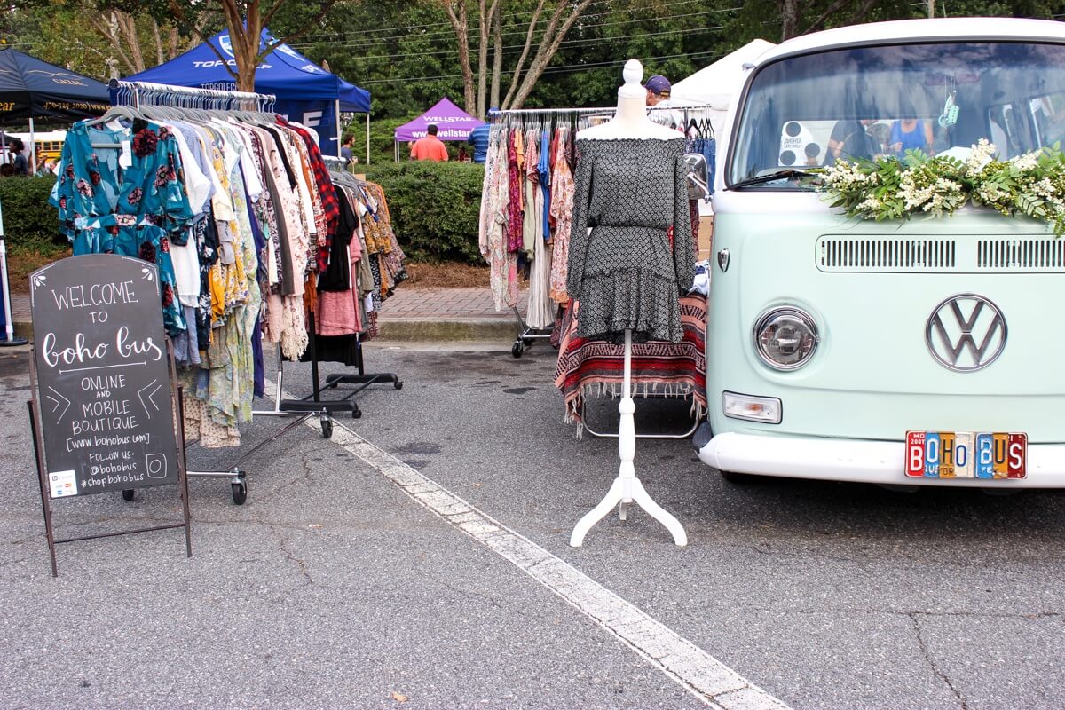 Erin and Rachel say the Boho Bus customer is, “A laidback woman who wants to feel comfortable and confident without spending her entire paycheck.”