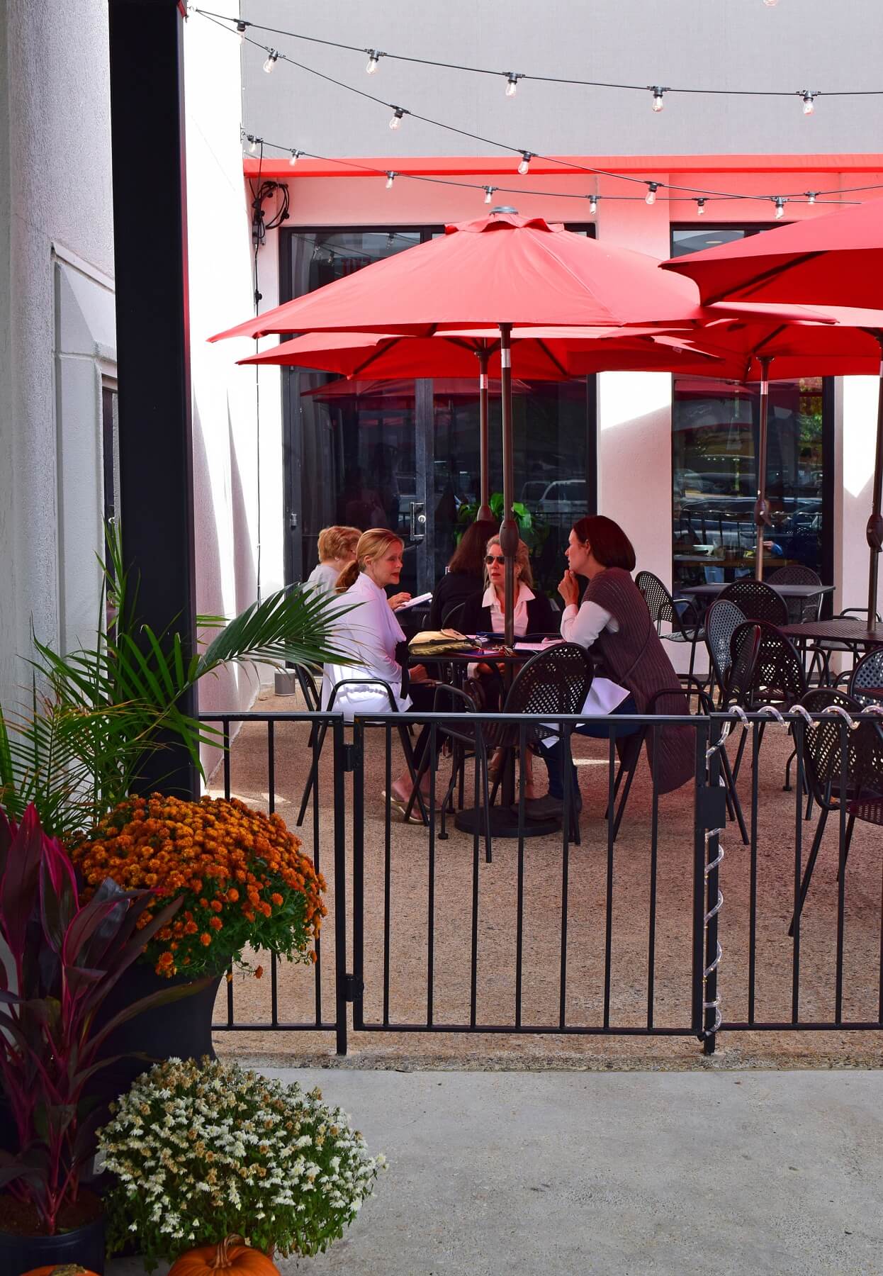 Libro has a lovely patio for dining al fresco on a beautiful fall day. novel