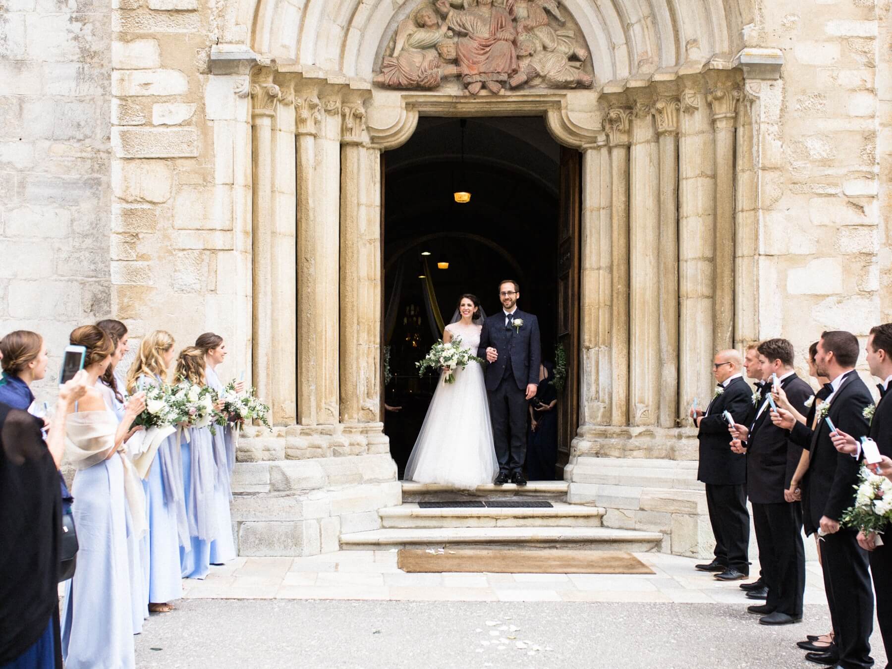 After a full Catholic mass, the two celebrated officially becoming man and wife.