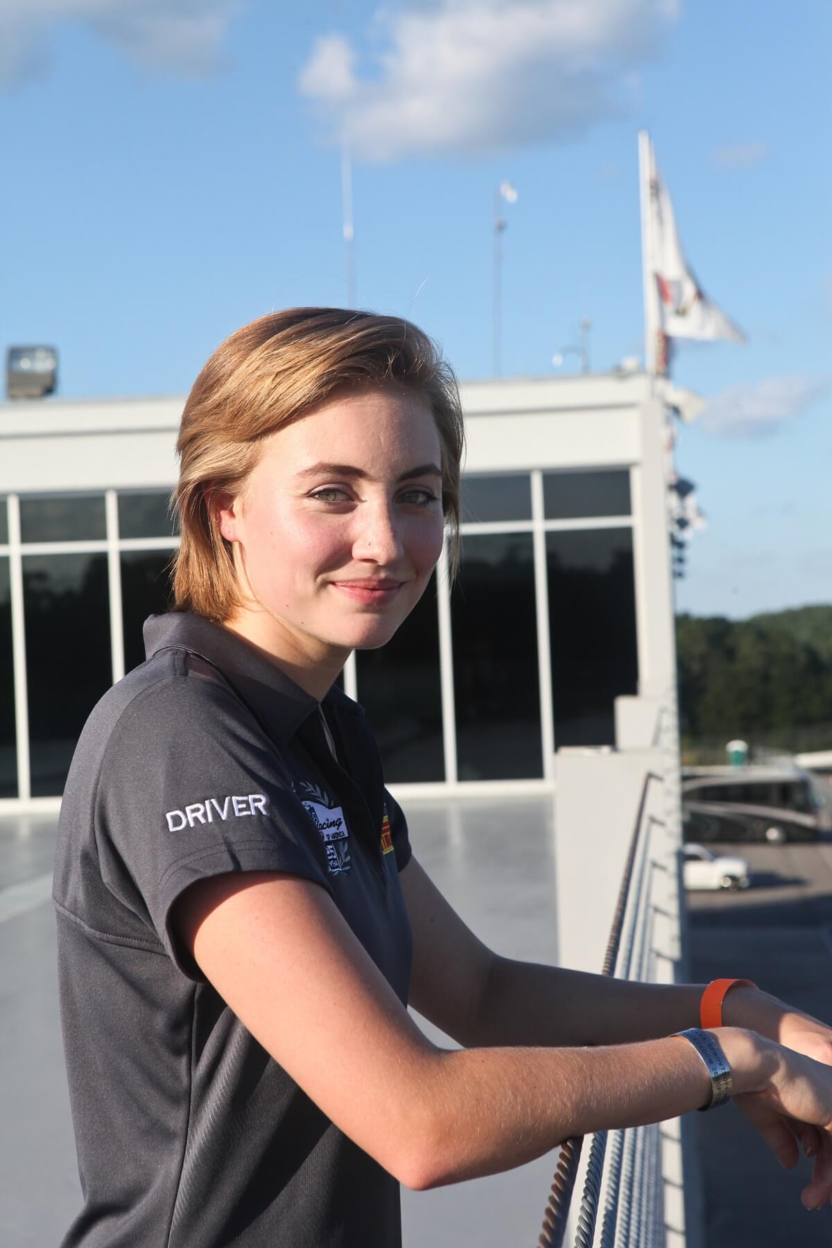 Sydney McKee, race car driver, aspiring race engineer and student at Brown University