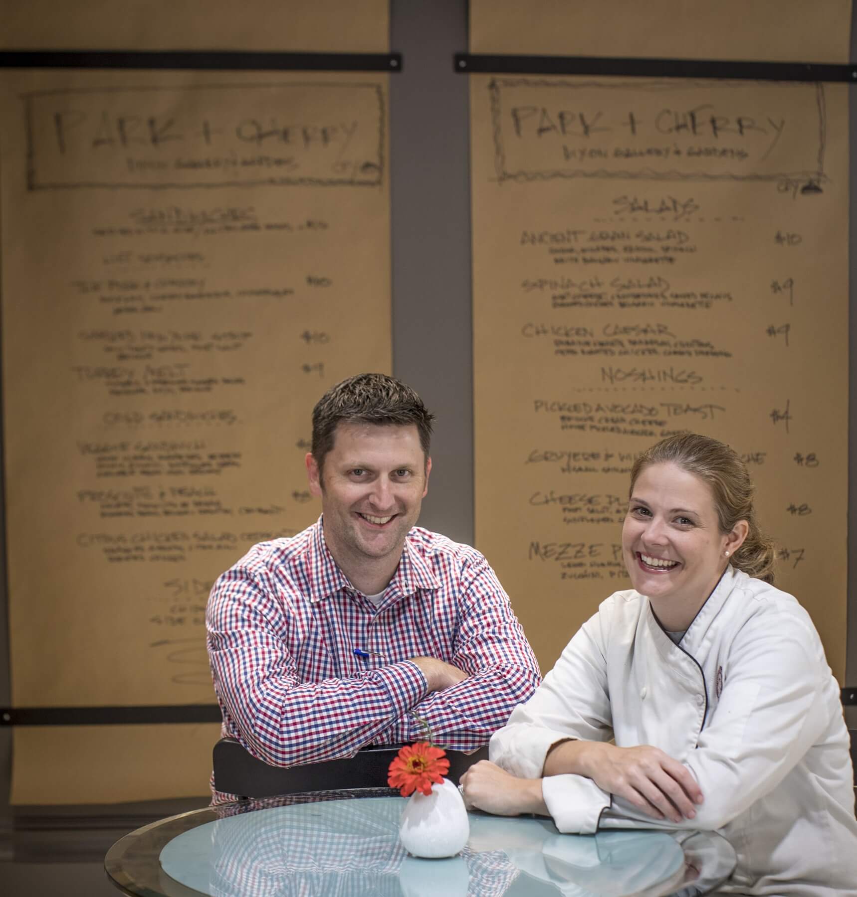 Kevin Sharp, the Linda W. and S. Herbert Rhea Director of the Dixon, knew that Kristi and Kevin Bush, owners of CFY Catering and longtime caterers of Dixon special events, would be the perfect partners for the museum’s new café. Park + Cherry