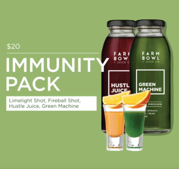 Immunity Pack, $20, at Farm Bowl + Juice Company | Image: Farm Bowl + Juice Company Birmingham FINDS October: Immunity pack at Farm Bowl + Juice Company