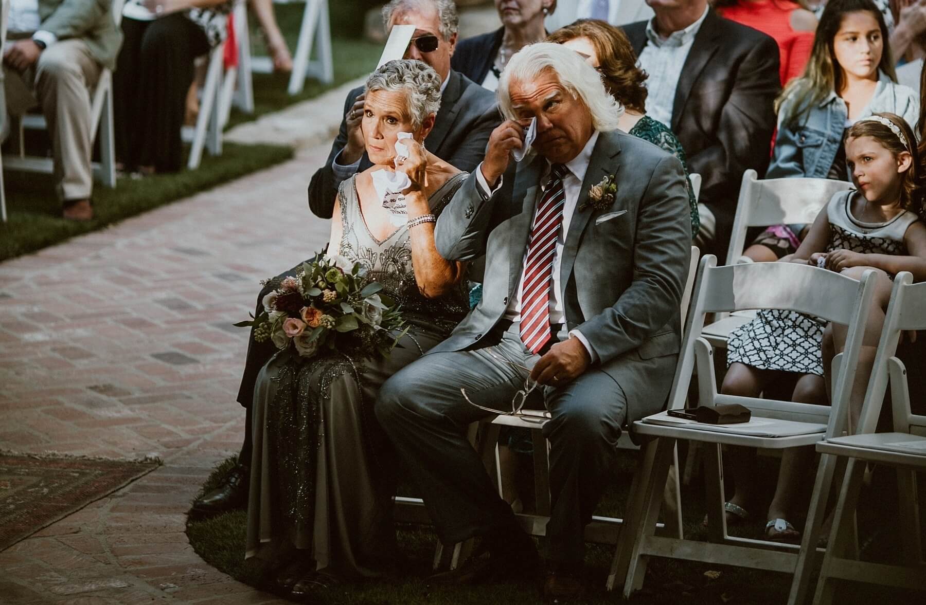 Martha's misty-eyed parents couldn't be a more adorable pair of loving parents.