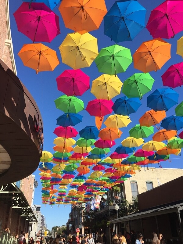If you plan accordingly, the Foo Foo Festival https://www.foofoofest.com in November is just one of the many yearly festivals to check out in Pensacola. Here, the Umbrella Sky Project takes over Palafox Street for some Instagram-worthy street art.