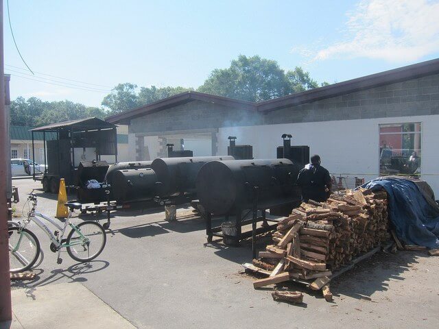 It takes lots of wood to add that much soul to the meats.