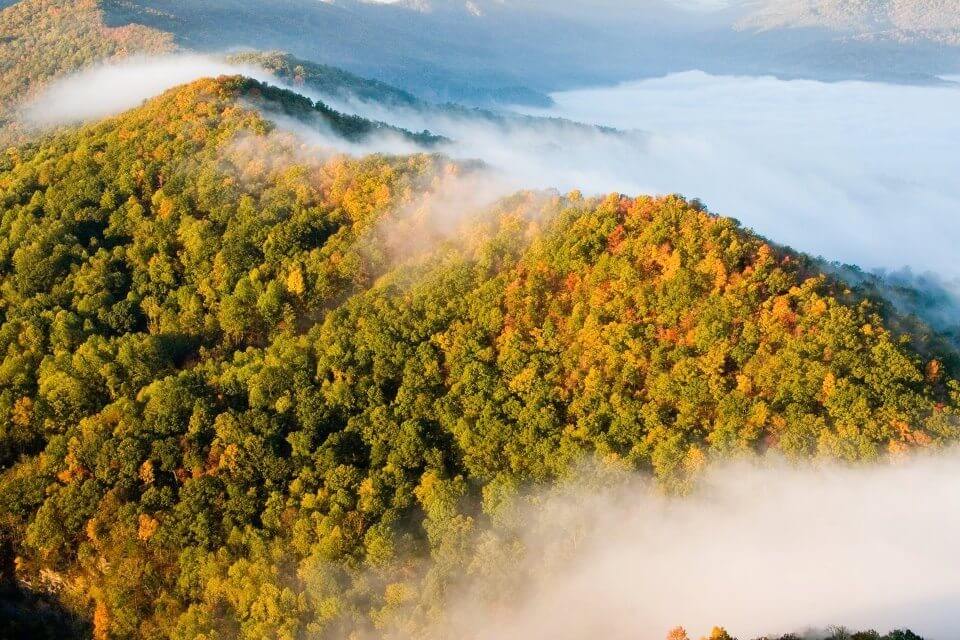 A misty morning at the Cumberland Gap | Image: Cumberland Gap National Historical Park Day Trips from Louisville