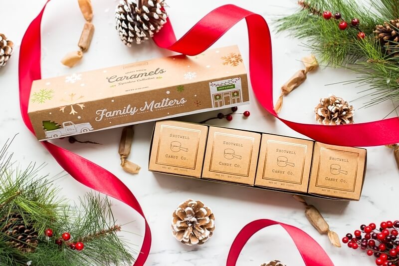 Family matters, and it's the inspiration behind Shotwell Candy Company’s signature collection of caramels, $34.95 for a 1-pound box. for the holiday season. Image: <a href="https://www.shotwellcandy.com/" target="_blank" rel="noopener">Shotwell Candy Company</a> Memphis made food gifts