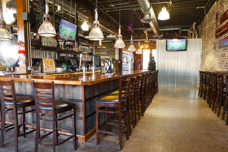 Along with their extensive list of craft beer, Avondale Brewery is known to put on some serious parties in their sprawling backyard beer garden with outdoor bar, seating, lawn and stage. Image: Brent Boyd
