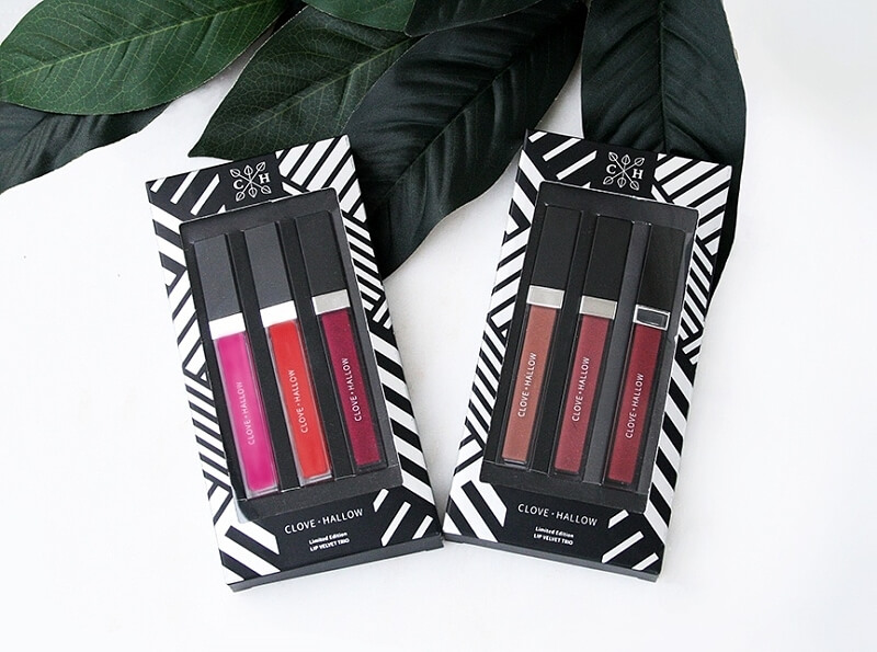 Limited Edition Lip Velvet Trio, $45 online at Clove + Hallow | Image: Clove + Hallow 