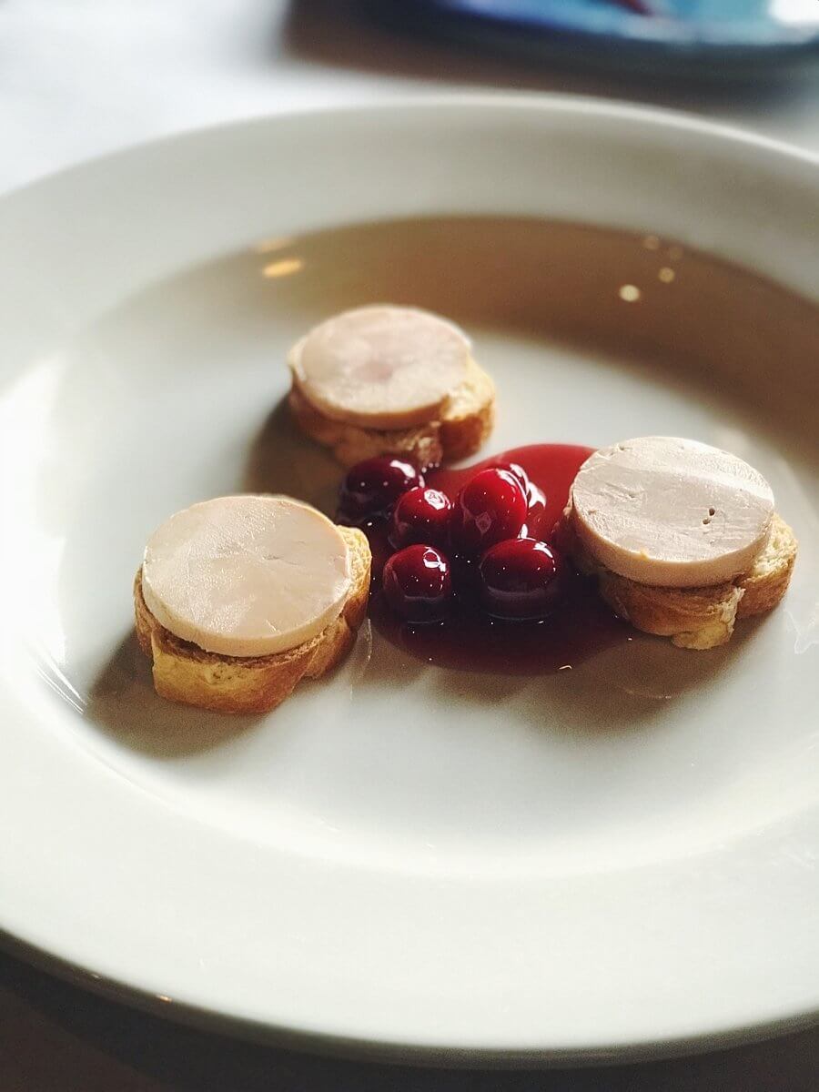 Foie Gras Torchon with Cranberry Gastrique