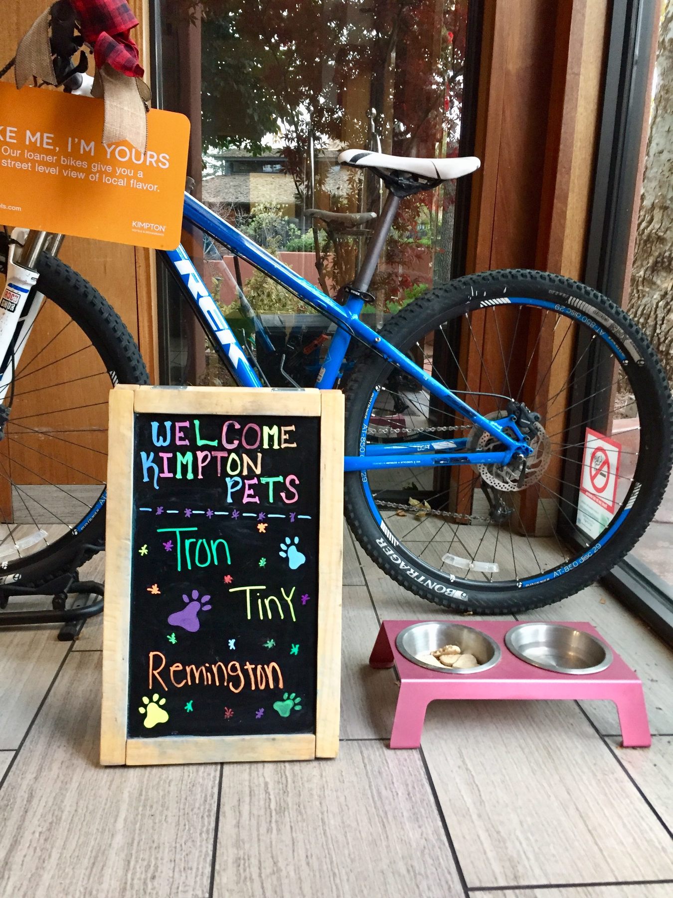 Dogs are welcome and treated royally at the Amara resort, which also offers complimentary bicycles to guests. Image: Lisa Mowry Dogs are welcome and treated royally at the Amara resort, which also offers complimentary bicycles to guests. Image: Lisa Mowry