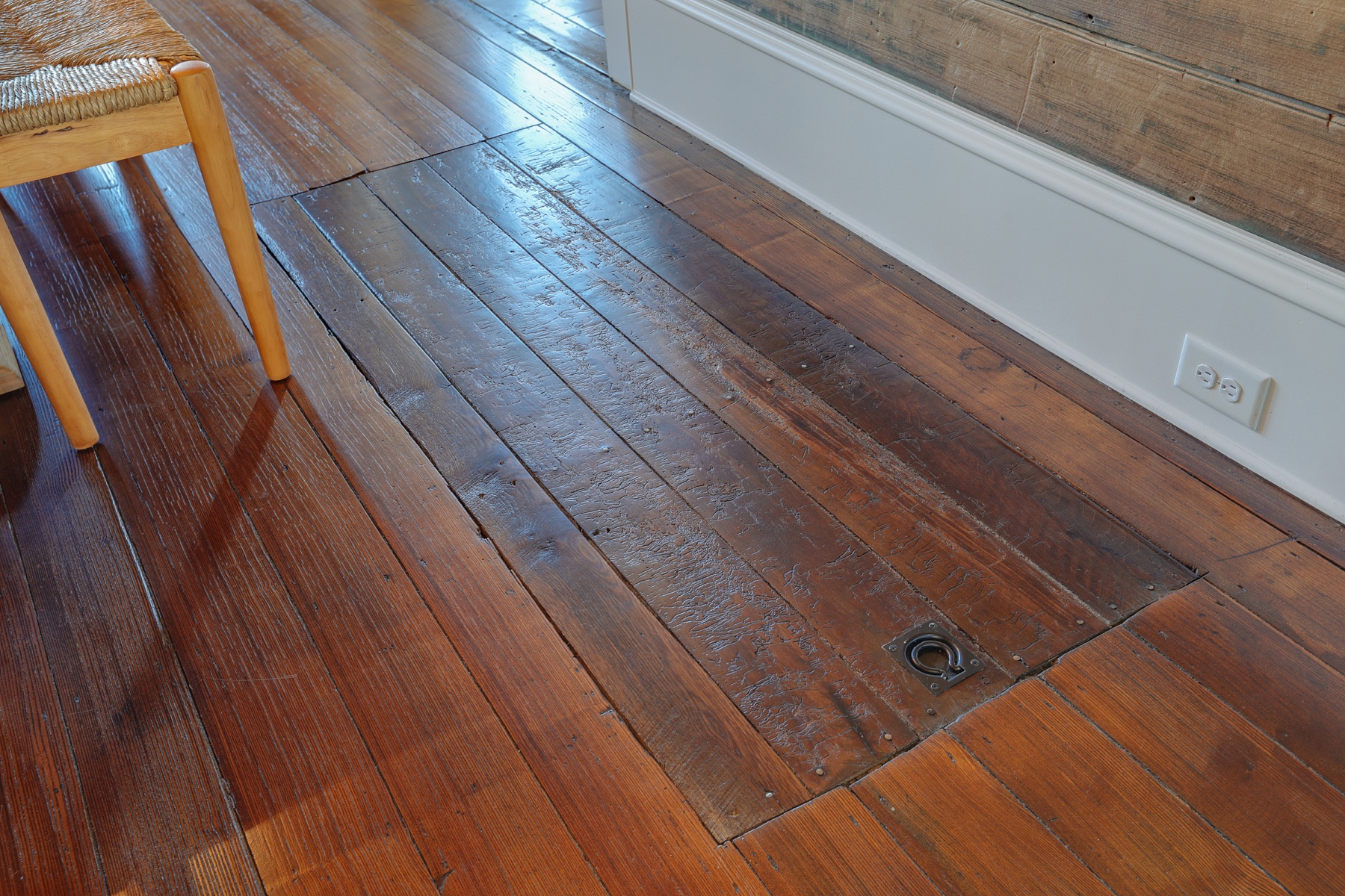 This historical element pays respect to the home's past while blending it beautiful in with its present.