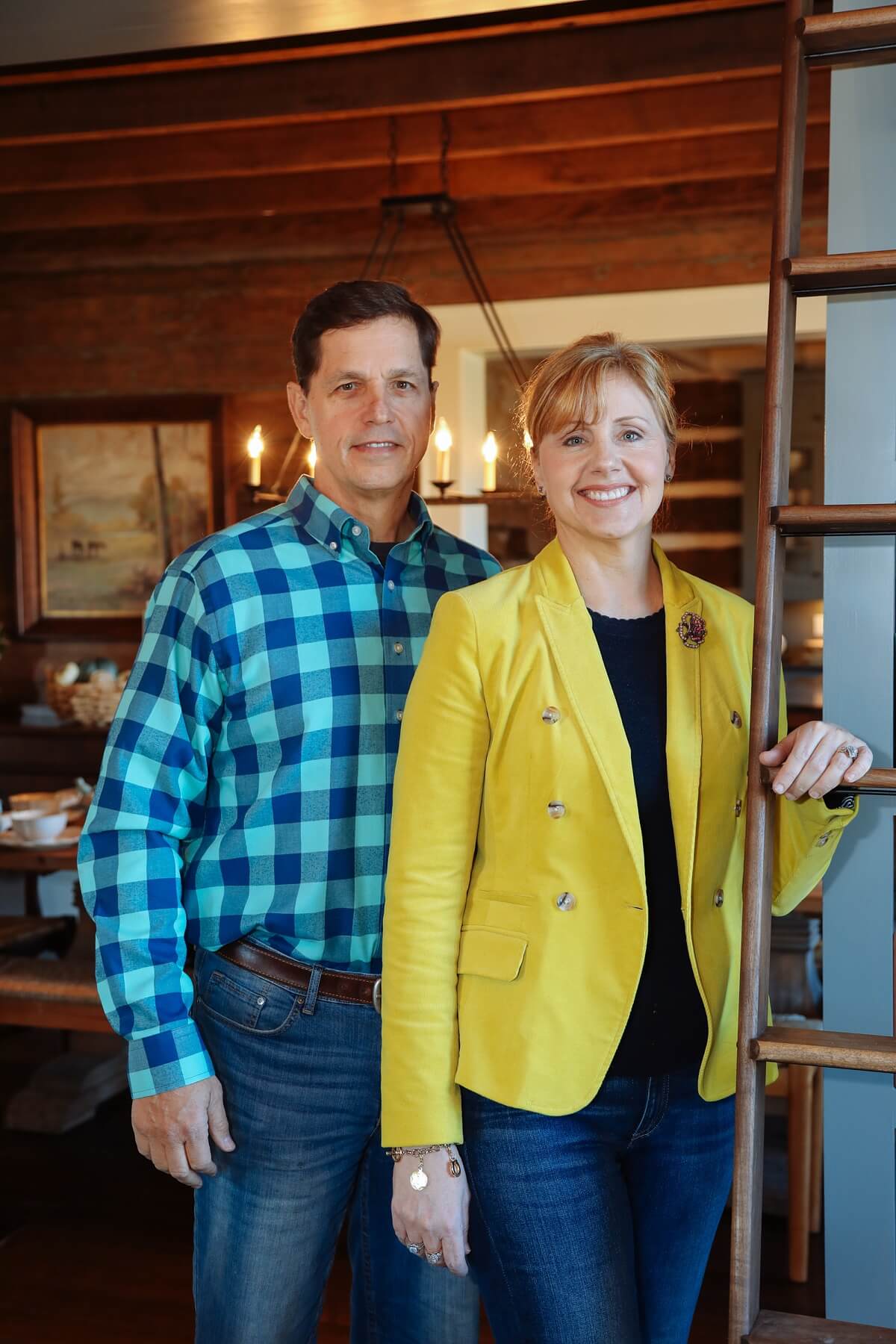 Doug and Sherri Lackey are pictured here in their newly renovated home in Thompson's Station, TN.