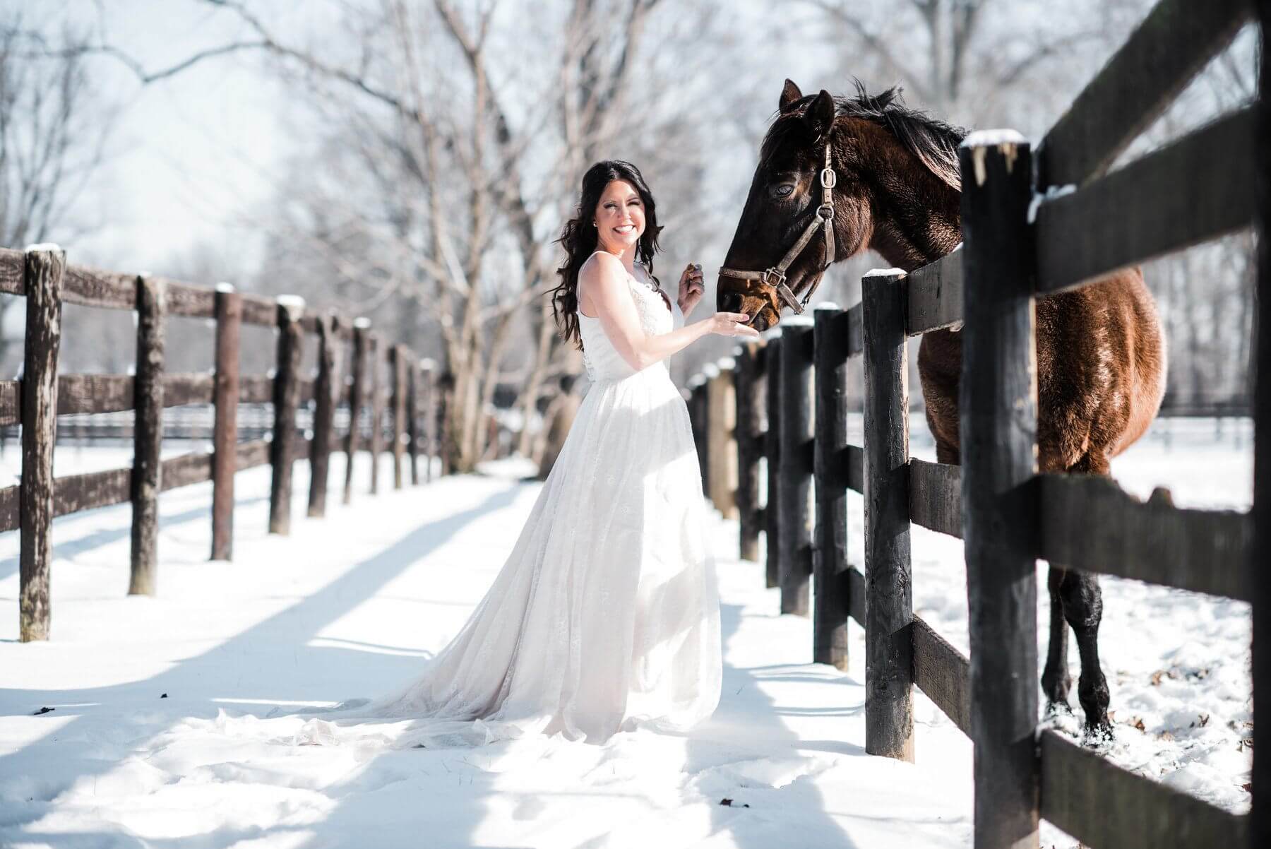 Anissa is wearing light gold/silver Lillian West flowy lace gown, $1,350, from Couture Closet. What to Wear Louisville February