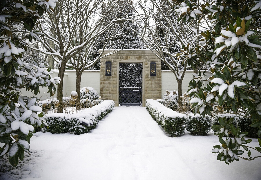 This Southern garden can be enjoyed no matter the season. This Southern garden can be enjoyed no matter the season.