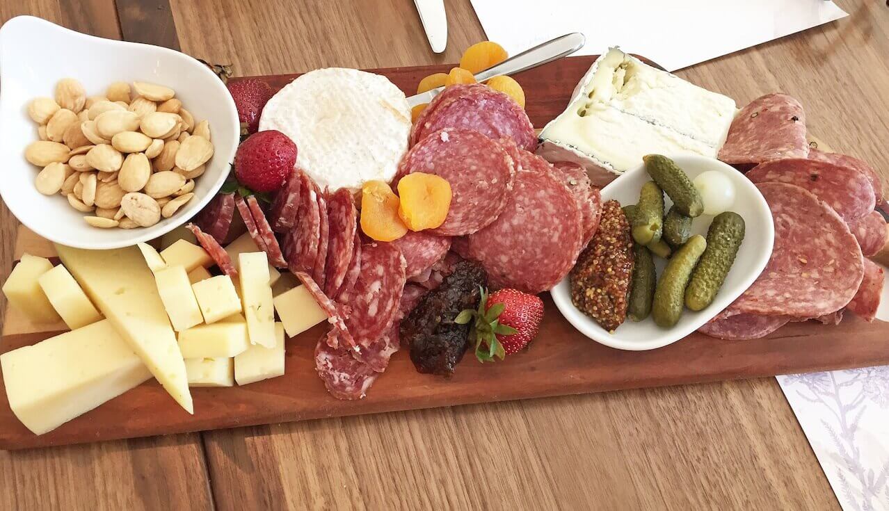 Linton's in the Garden charcuterie plate