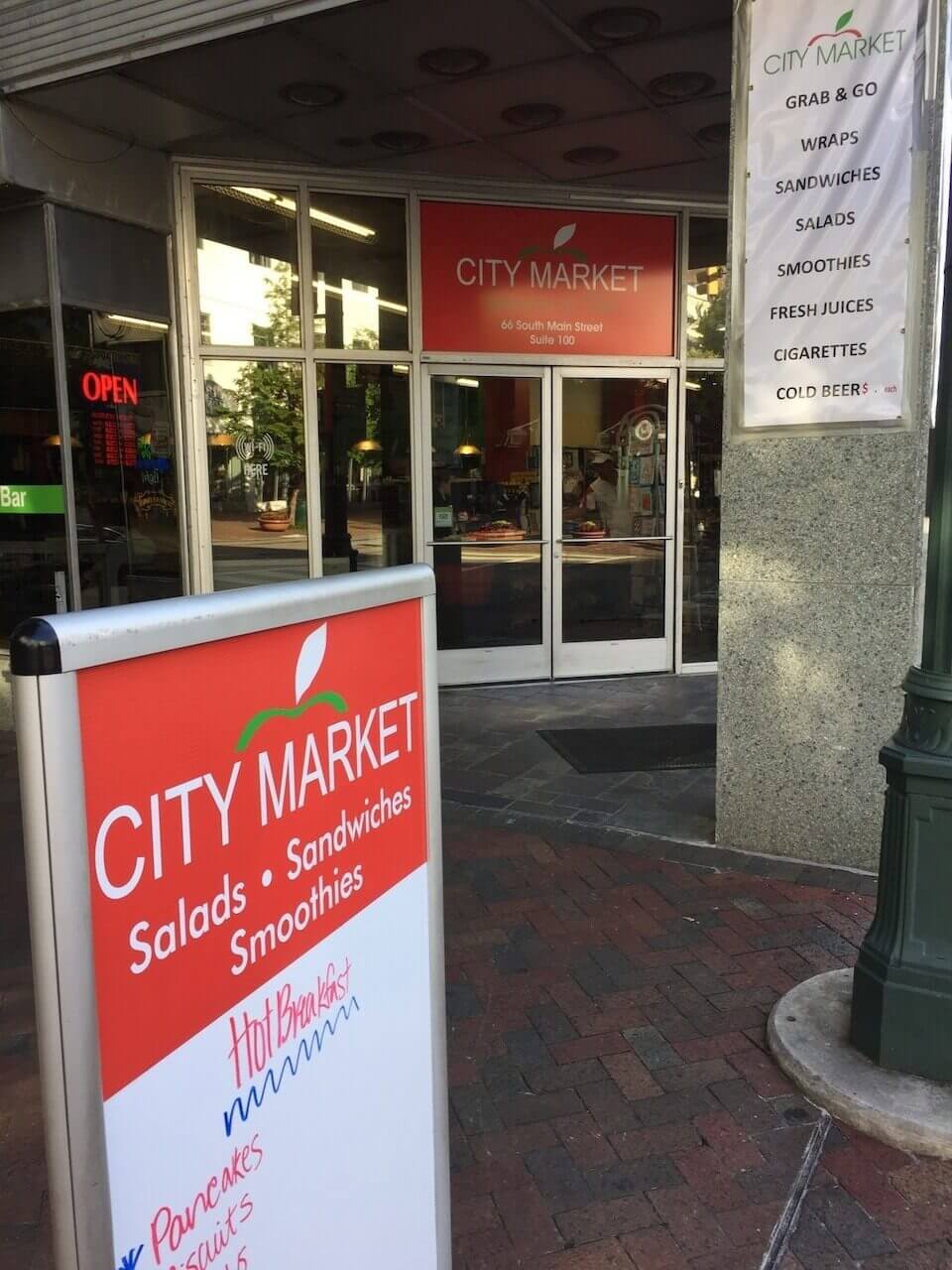City Market's original location at the corner of Main Street and Union Avenue opened in 2010.