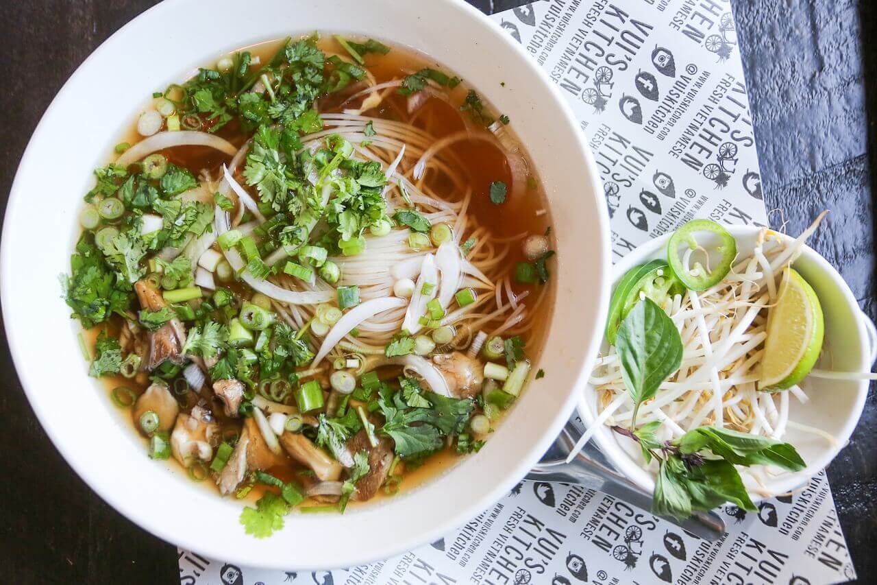 Pho soup at Vui's Kitchen.