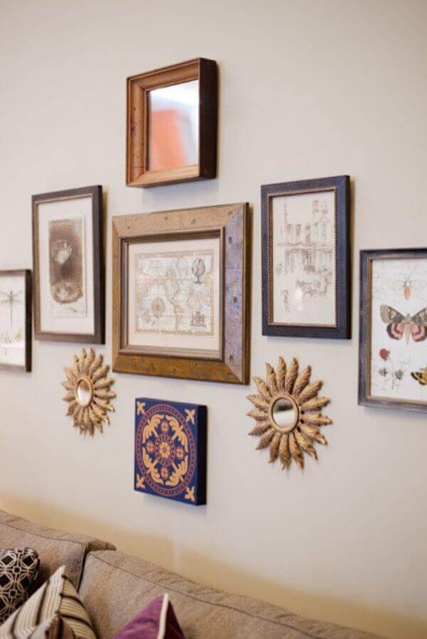 Art is subjective, so display the things you love.