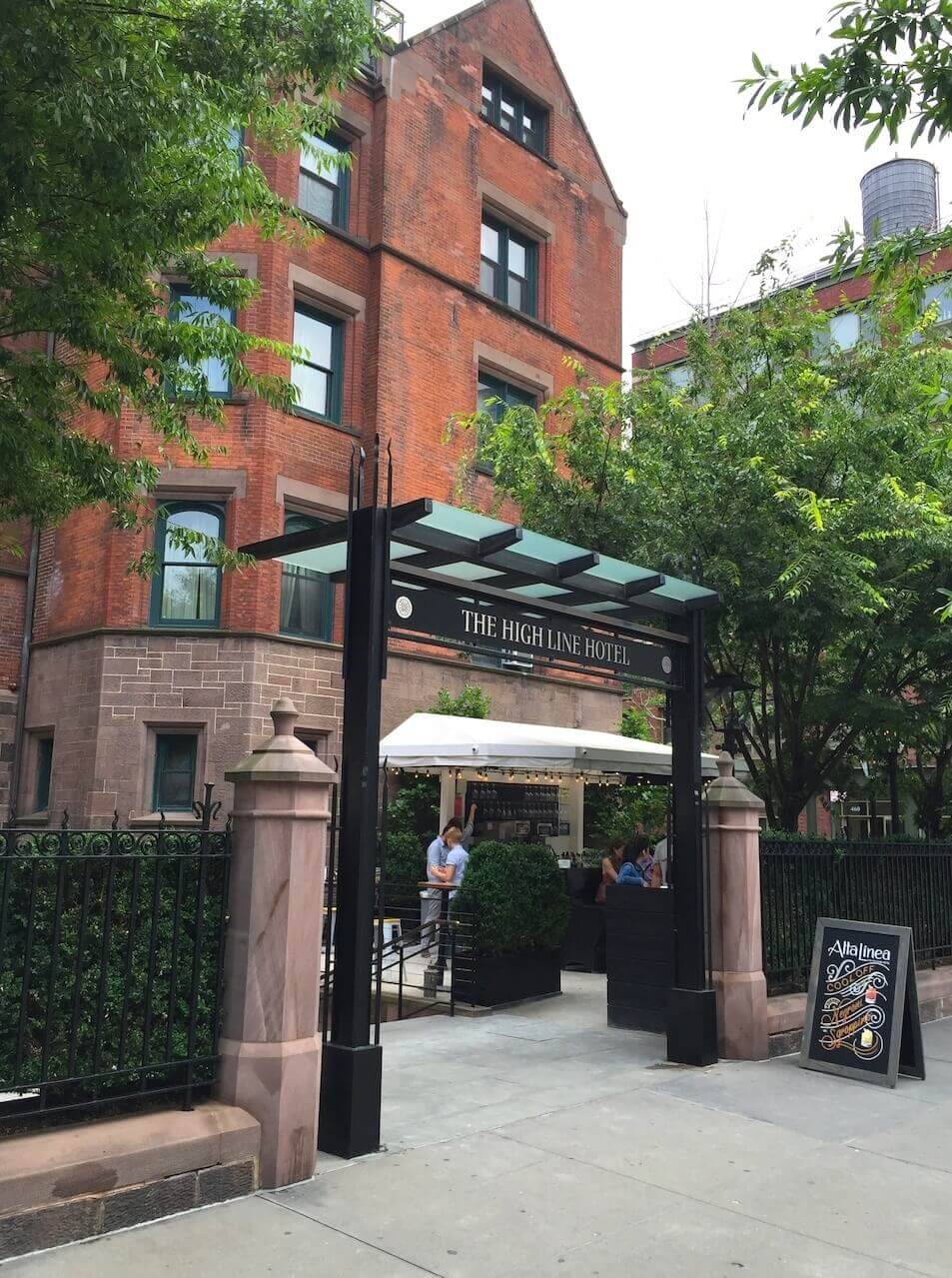 In the heart of Chelsea’s galleries (and of course, the High Line itself), the High Line Hotel has a charming courtyard restaurant.