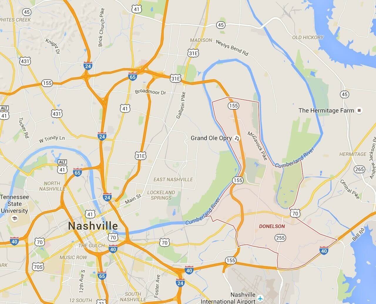Did you know Donelson cover all of this area? Find out more about this growing region Did you know Donelson cover all of this area? Find out more about this growing region