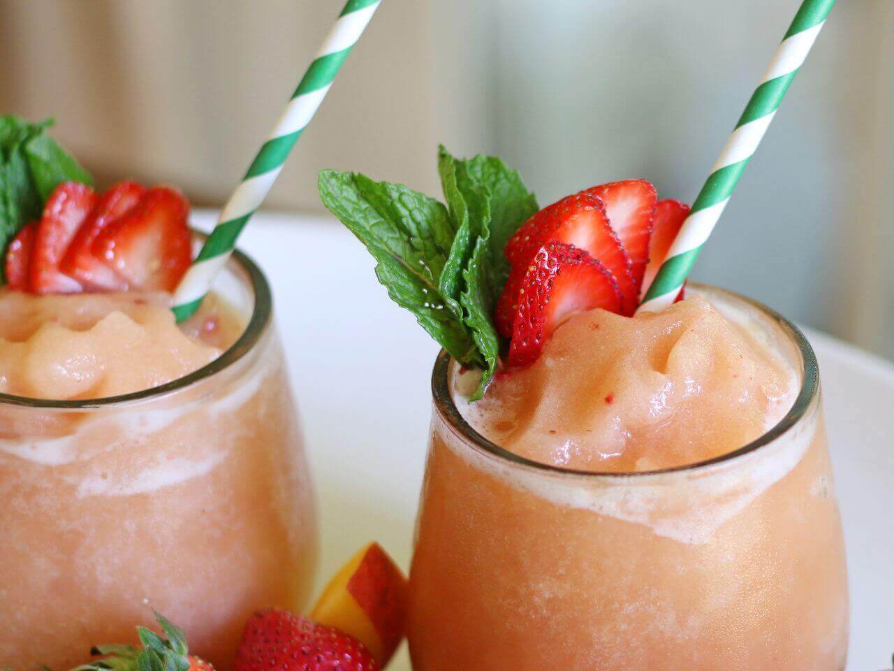Make wine slushies for your next summer soiree. These rosé wine slushies were our staff favorite!