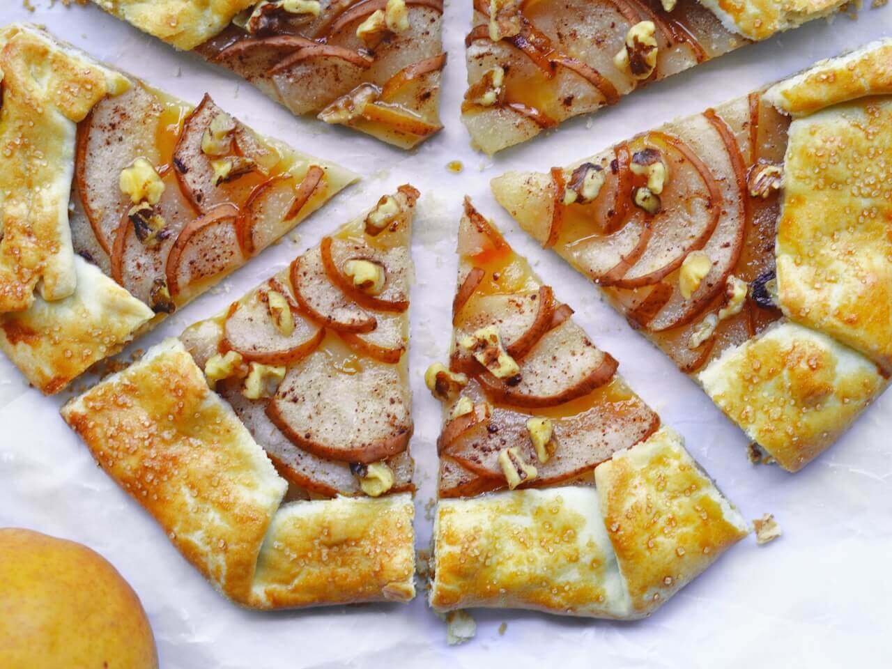 This pear-walnut galette is as beautiful as it is delicious.