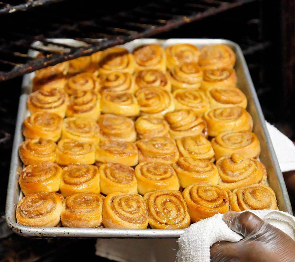 Looks like there are just enough cinnamon rolls to keep me happy! Image: Mary Mac's Tea Room